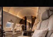 Elegant private aviation interior